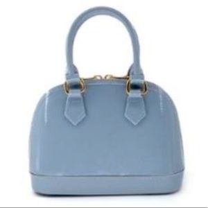 💙NWT SUPER TRENDY MOONSTRUCK BLUE MINI HANDBAG w ADJUSTABLE CROSSBODY STRAP!